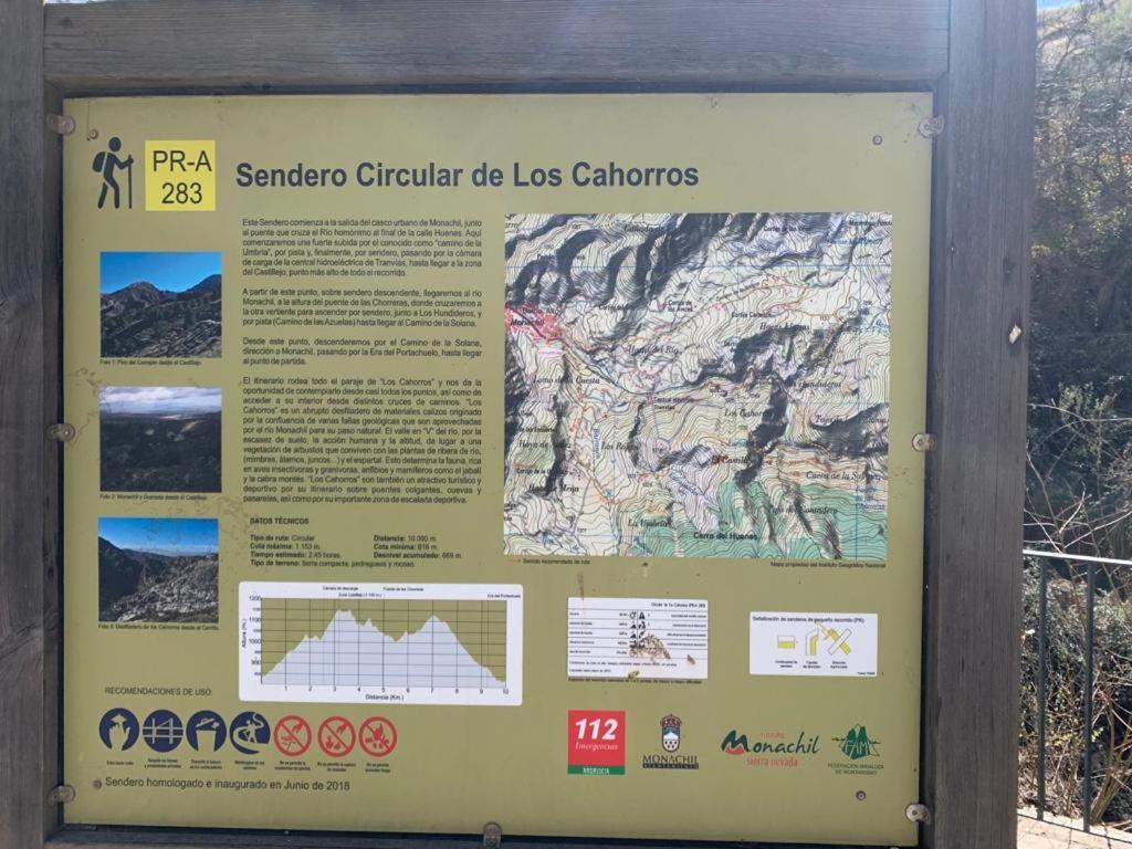 Apartamento Penas Blancas, Junto A Ruta De Los Cahorros, Monachil. Eksteriør bilde
